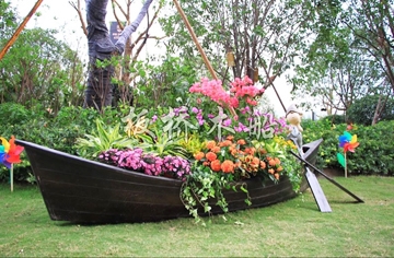 景觀裝飾木船